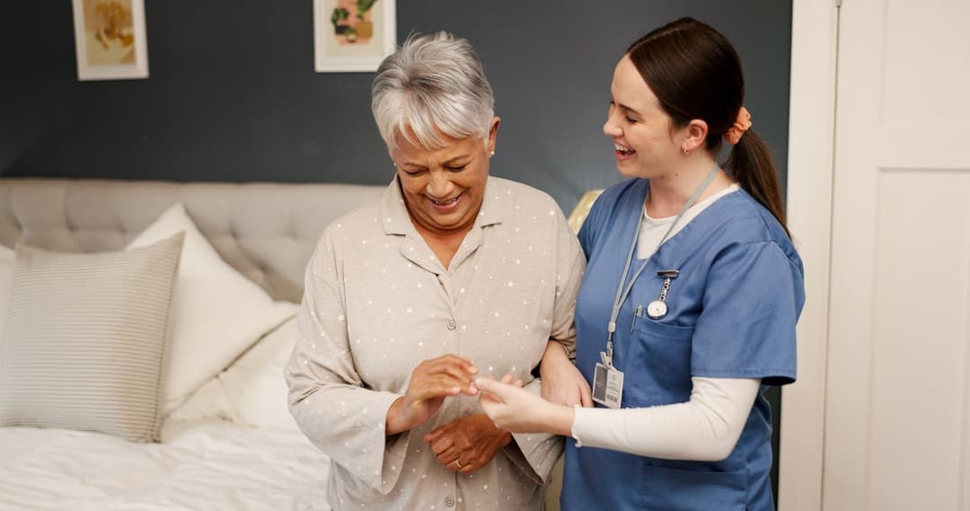 Nurse providing compassionate care